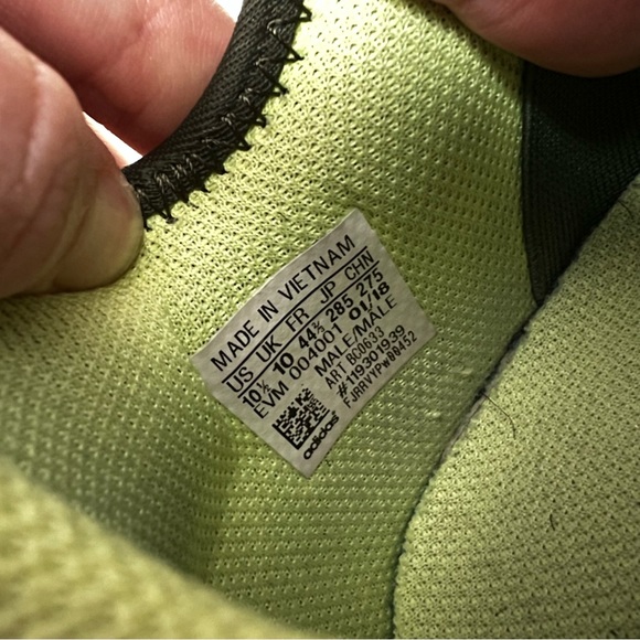 Adidas Originals X PLR Olive Green Lime Men’s Sneakers Running Shoes Size 10.5 - Picture 8 of 10